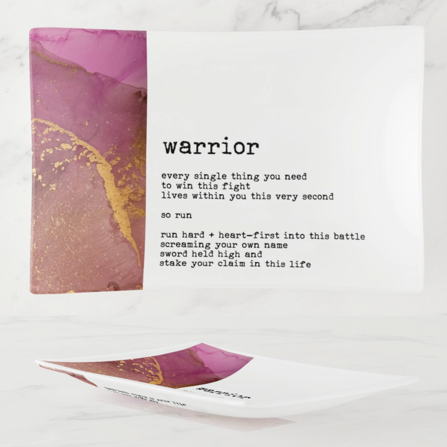 Trinket Tray 5x7 Ink + Soul - Warrior