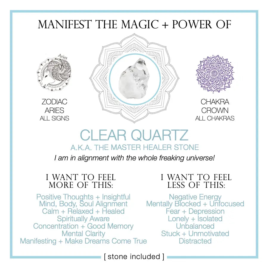 Manifest the Magic + Power of Your Crystal Clear Quartz