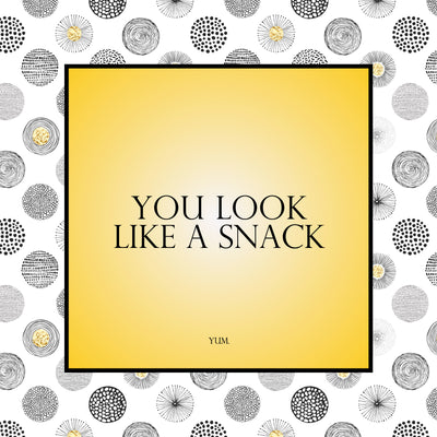 Trinket Tray 6x6 Naughty - You Look Like a Snack....yum