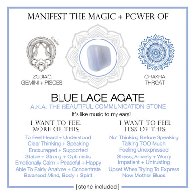 Manifest the Magic + Power of Your Crystal Blue Lace Agate