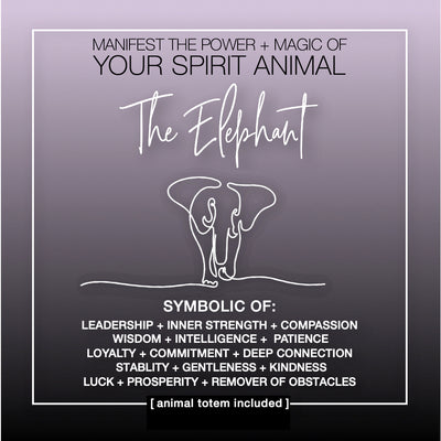 Manifest the Power + Magic of Your Spirit Animal : The Elephant