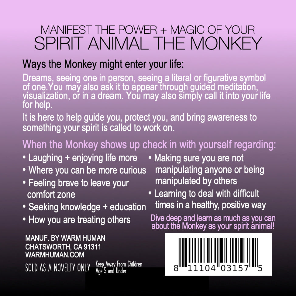 Manifest the Power + Magic of Your Spirit Animal : The Monkey