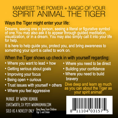 Manifest the Power + Magic of Your Spirit Animal : The Tiger