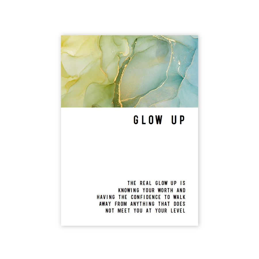 Glow Up Greeting card