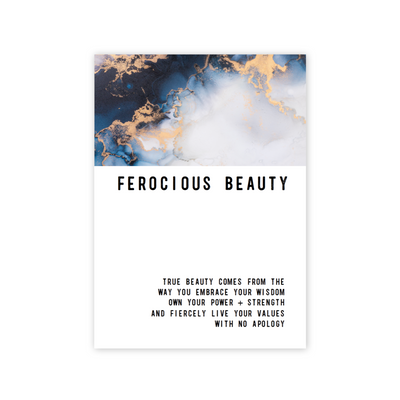 Ferocious Beauty Greeting card