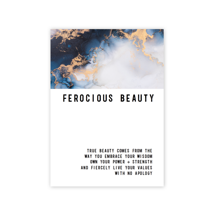 Ferocious Beauty Greeting card