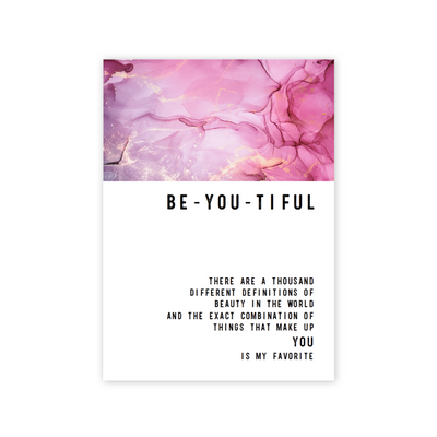 Be-YOU-tiful Greeting card