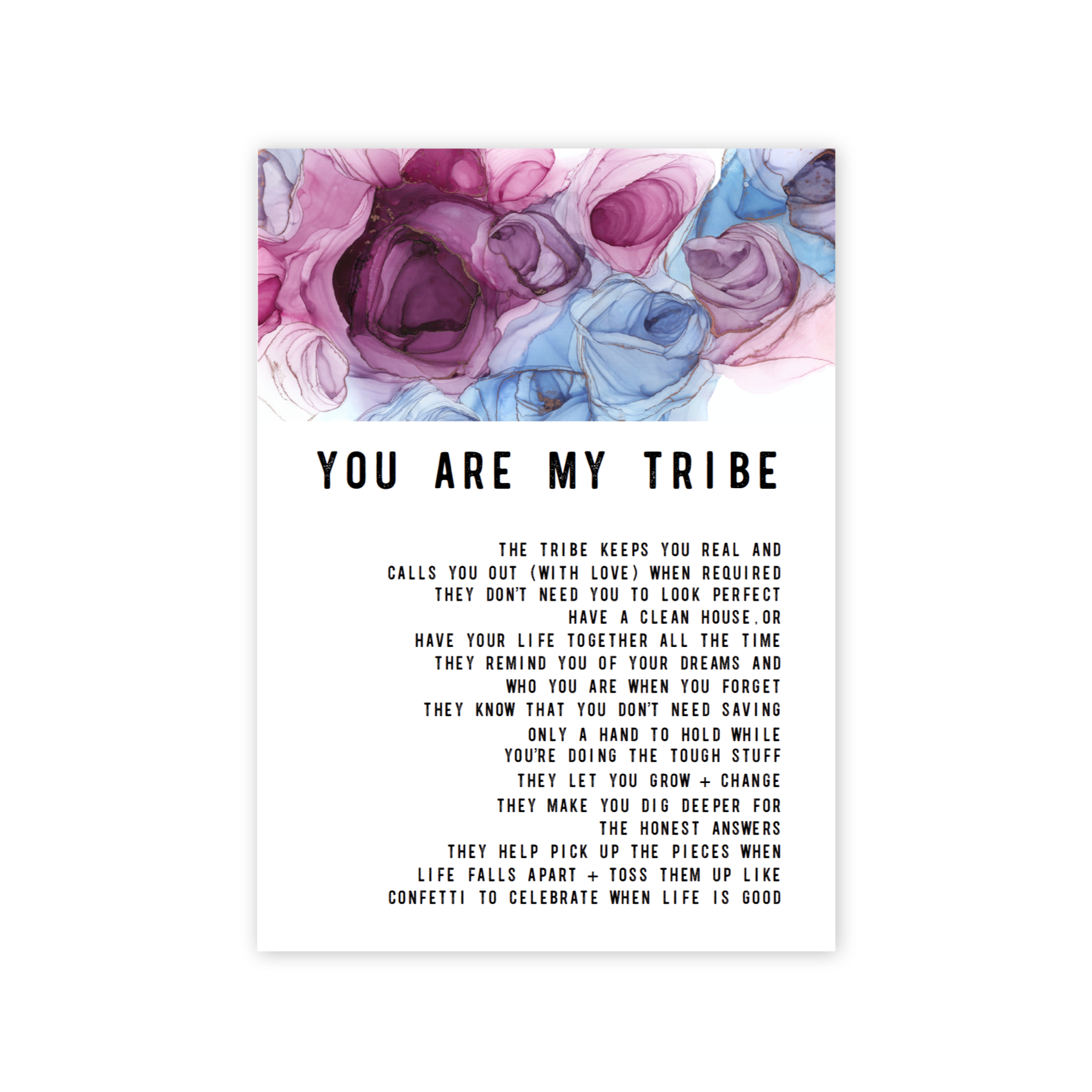 You Are My Tribe Greeting card