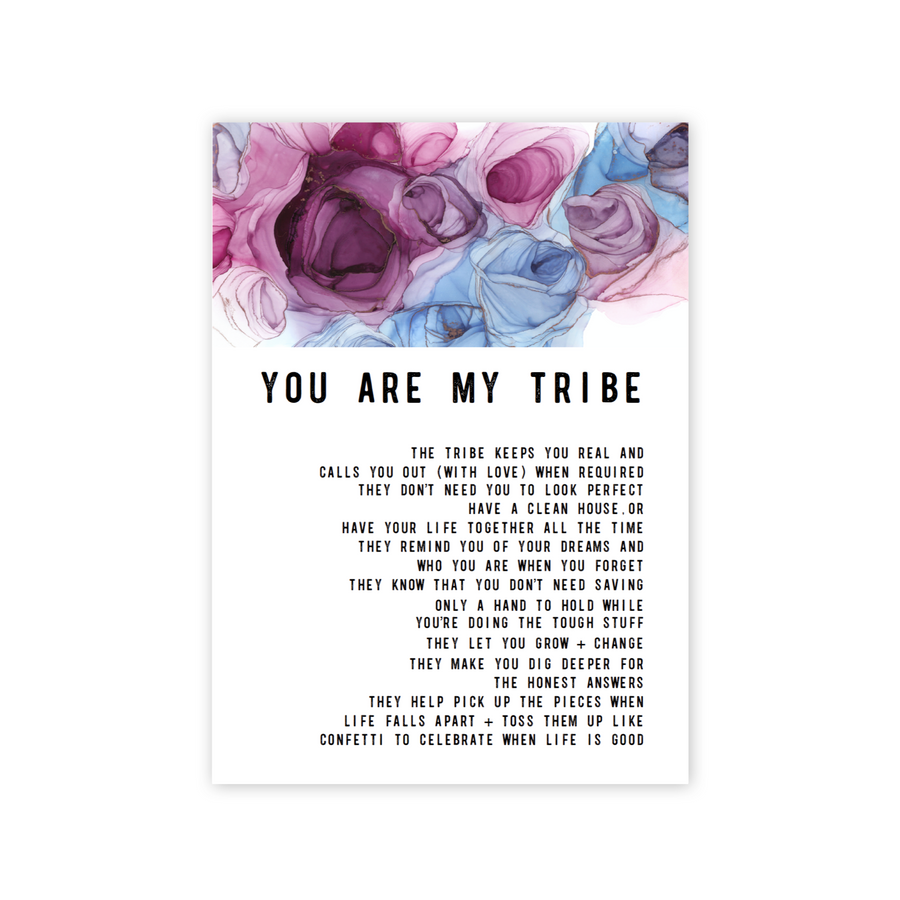 You Are My Tribe Greeting card