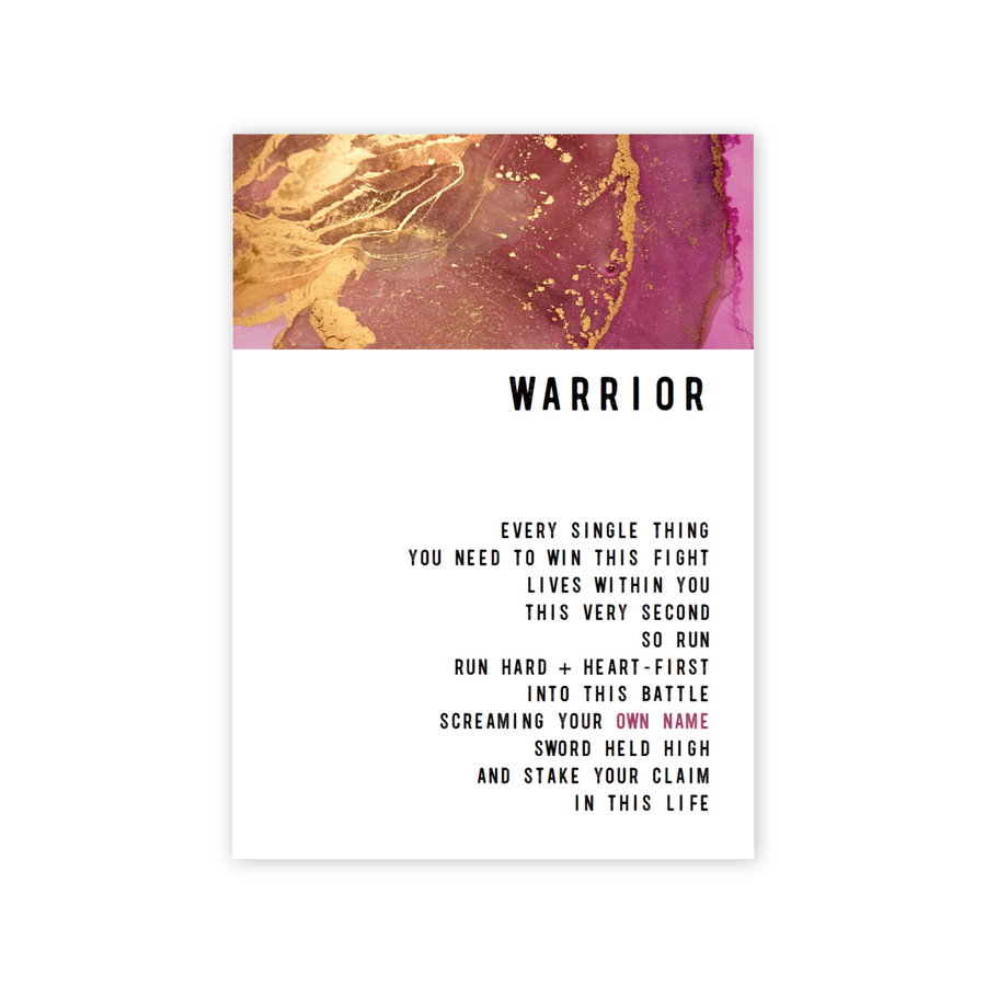 Warrior - 3.5" x 3.5" Magnet