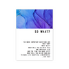 So What? Greeting card