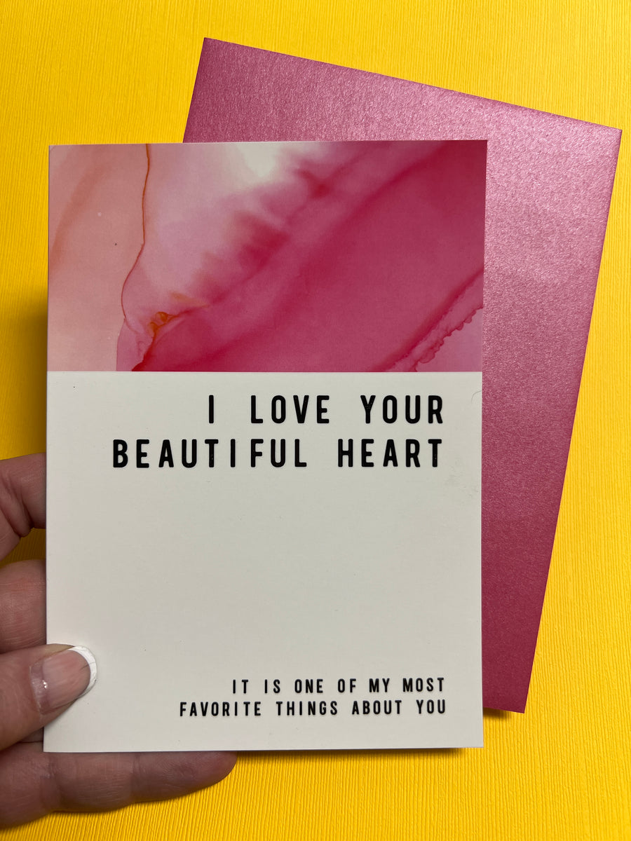 I Love Your Beautiful Heart Greeting card