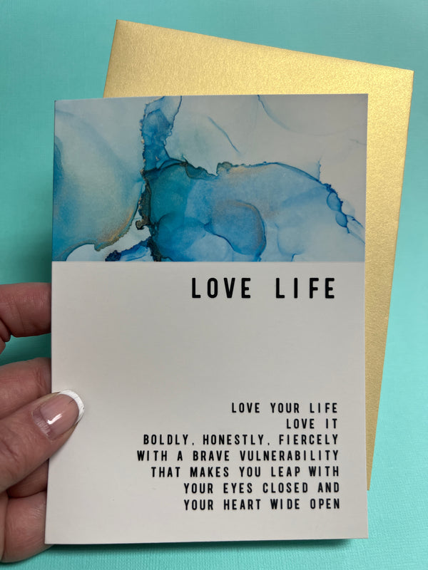 Love Life Greeting card - Warm Human 800-880-9138