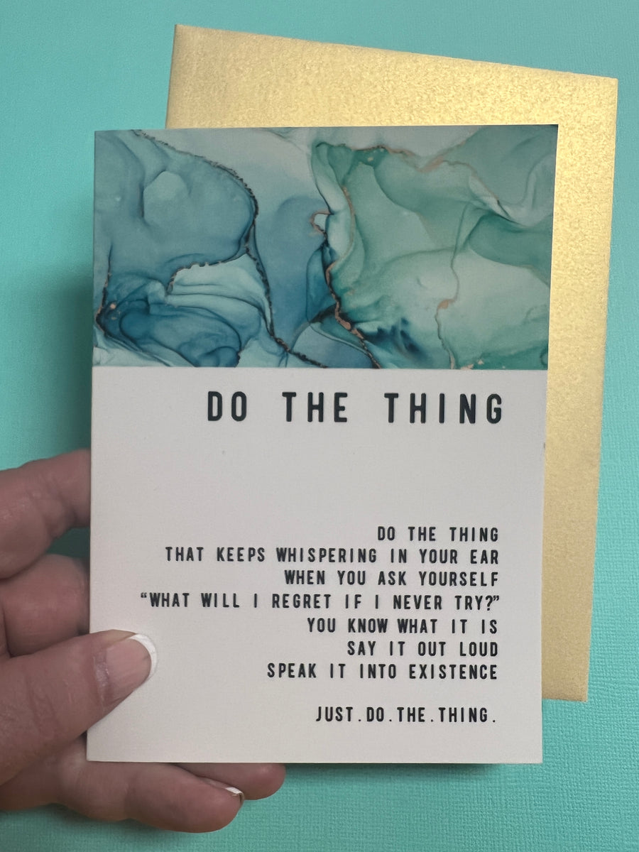 Do The Thing Greeting card