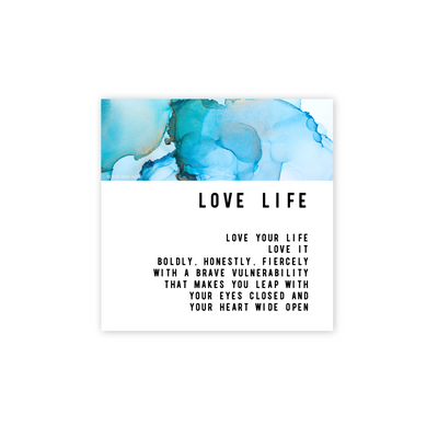 Love Life Greeting card