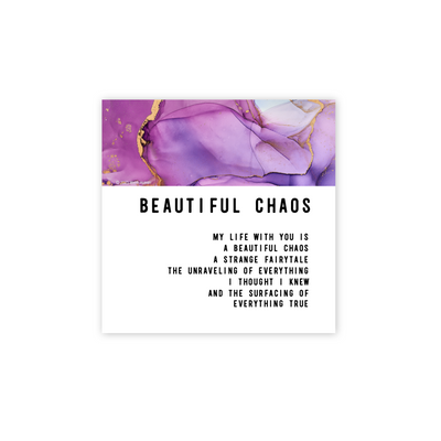 Beautiful Chaos Greeting card