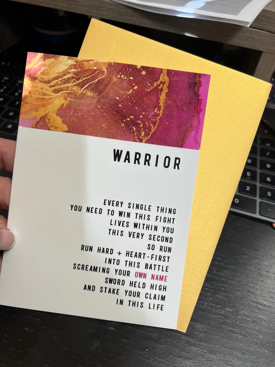 Warrior Greeting card