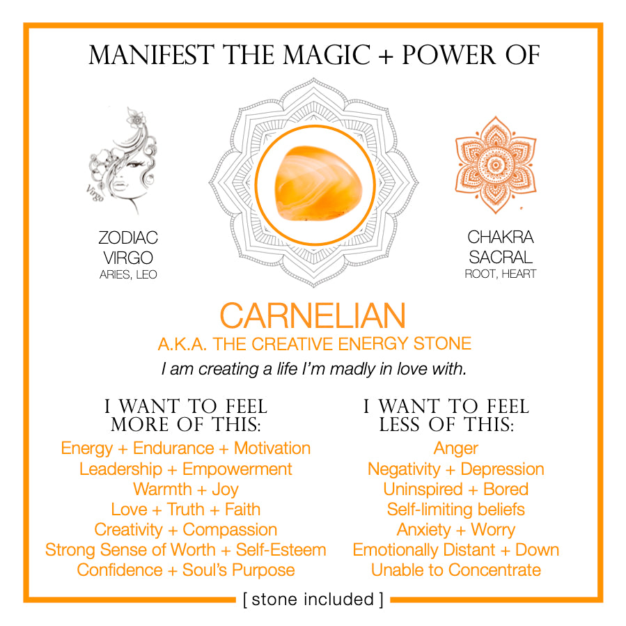 Manifest the Magic + Power of Your Crystal Carnelian