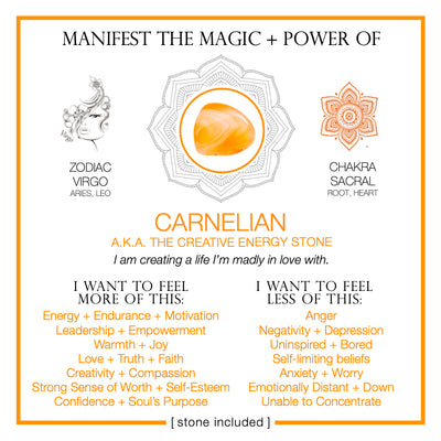 Manifest the Magic + Power of Your Crystal Carnelian