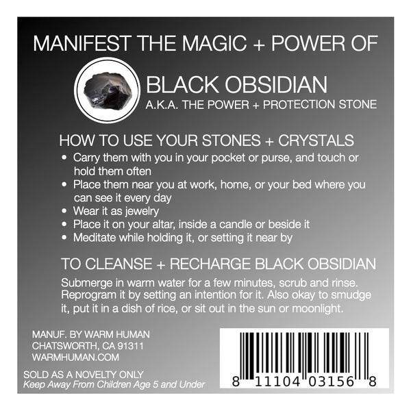 Black obsidian protection stone discount