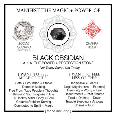 Manifest the Magic + Power of Your Crystal Black Obsidian