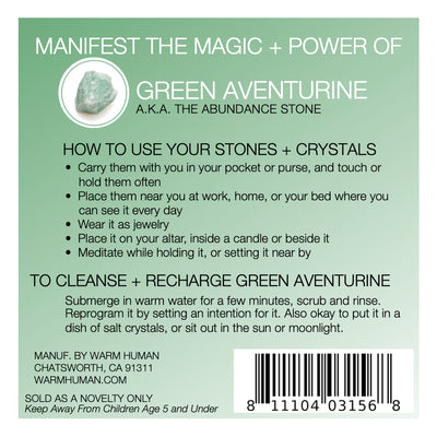 Manifest the Magic + Power of Your Crystal Green Aventurine