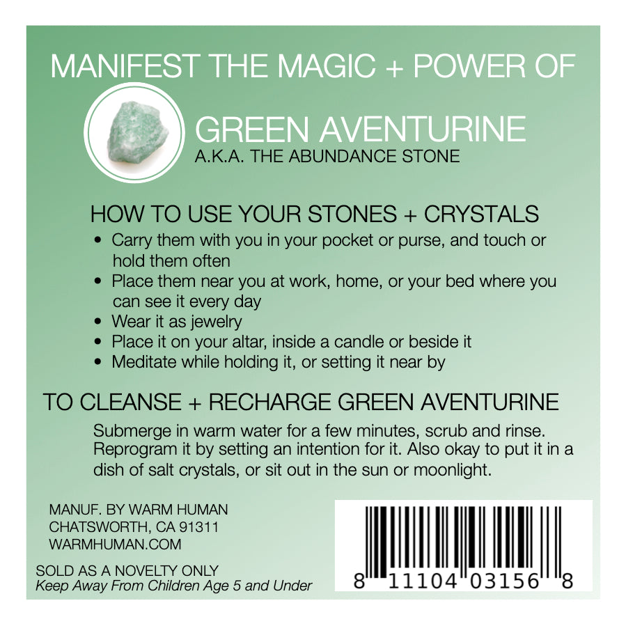 Manifest the Magic + Power of Your Crystal Green Aventurine