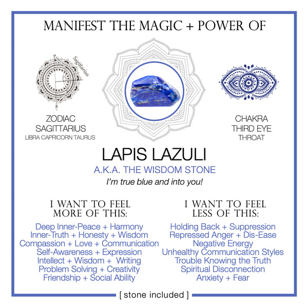 Manifest the Magic + Power of Your Crystal Lapis Lazuli - Warm
