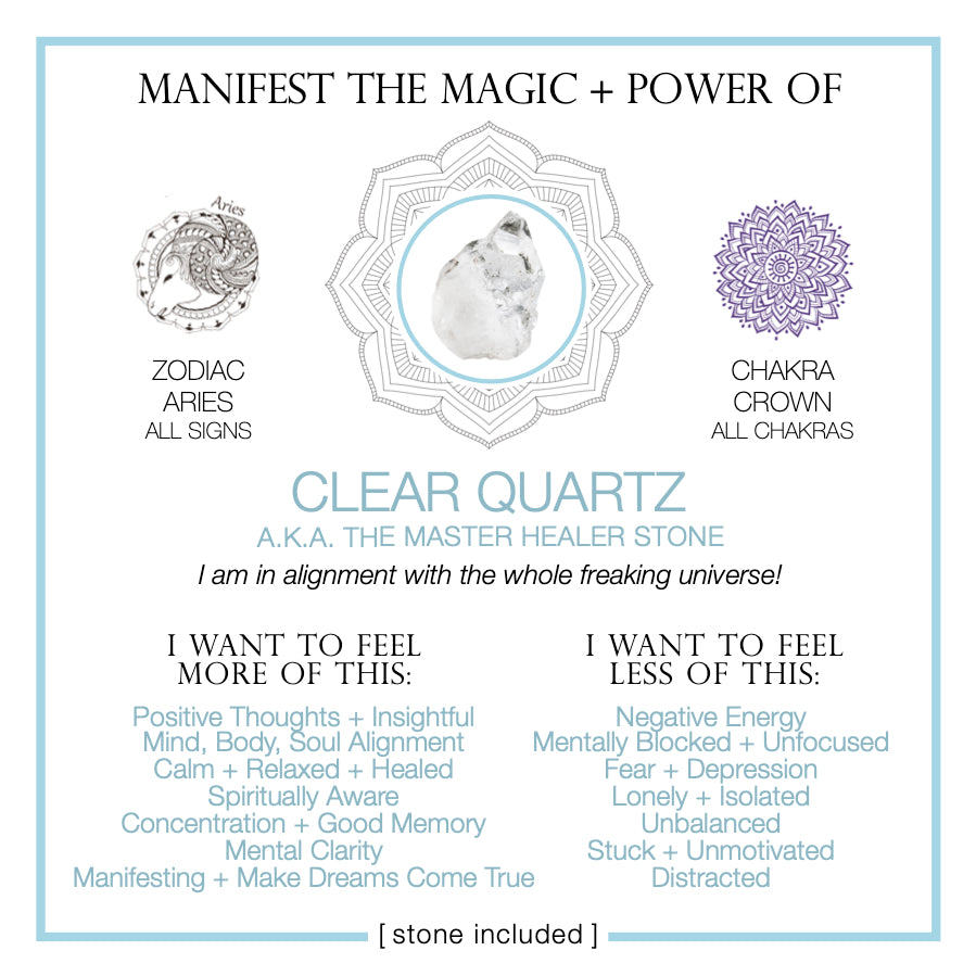 Manifest the Magic + Power of Your Crystal Clear Quartz