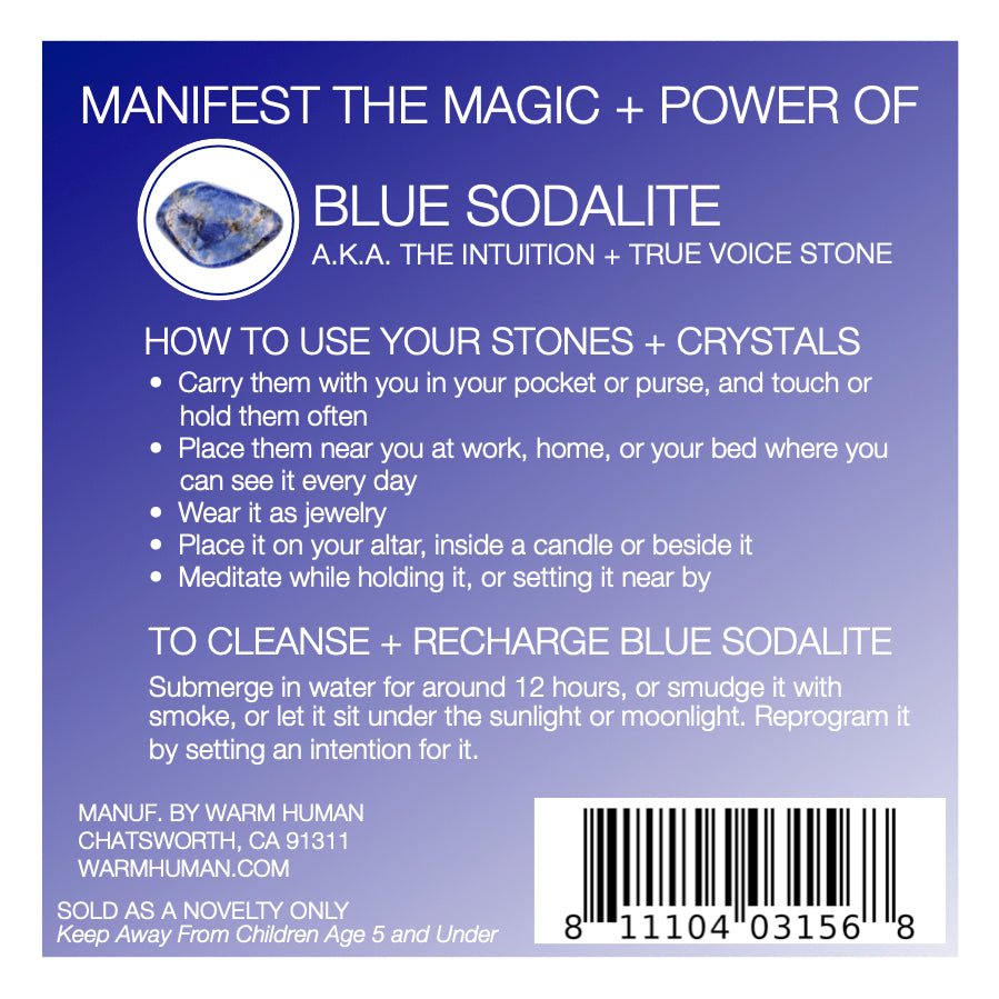 Manifest the Magic + Power of Your Crystal Blue Sodalite