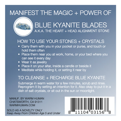 Manifest the Magic + Power of Your Crystal Blue Kyanite Blades