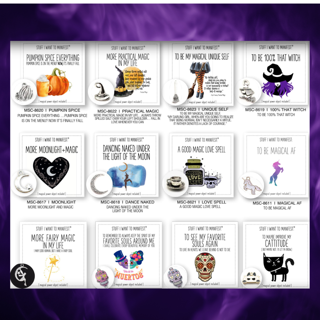MINI CARD + CHARM collection FALL - Halloween + Dia de los Muertos