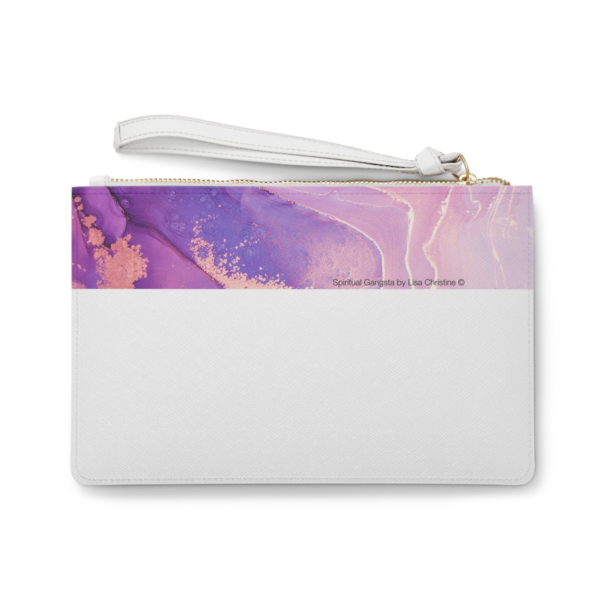 Spiritual Gangsta Inspirational Zipper Clutch Accessory Bag