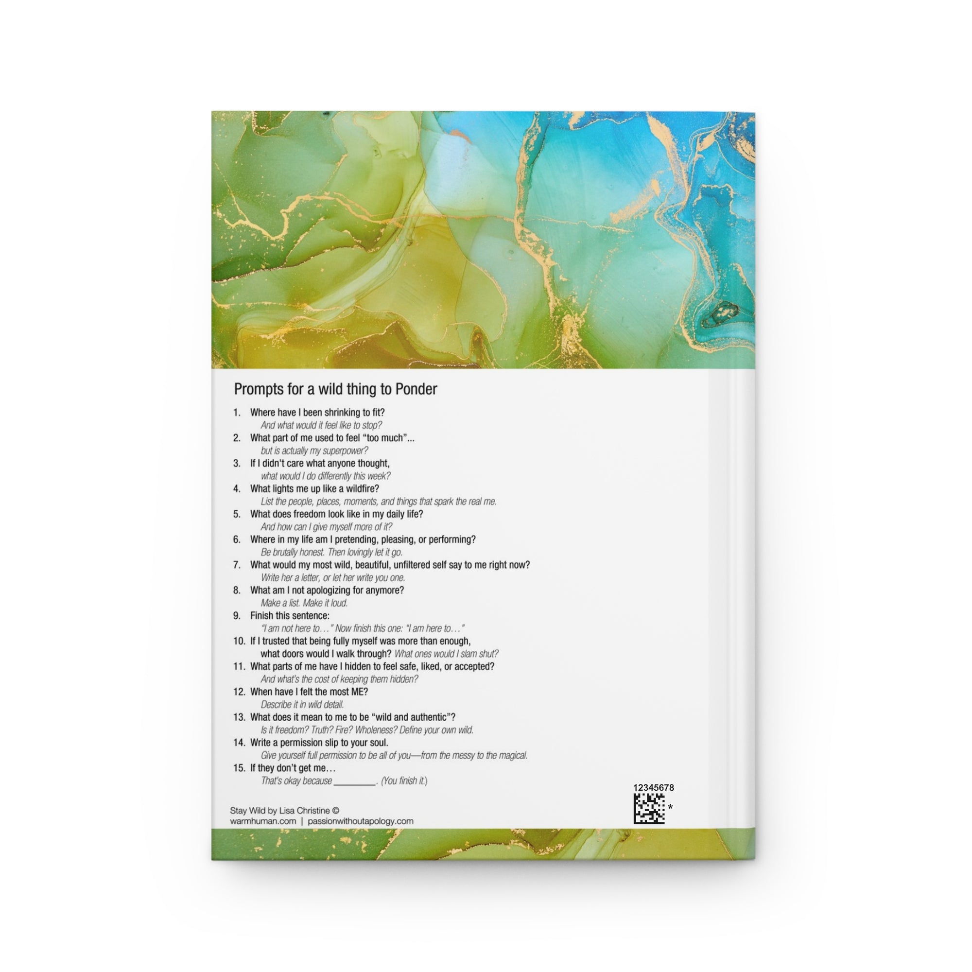 Stay Wild Hardcover Journal - Affirmation & Reflection Notebook for Free Spirits