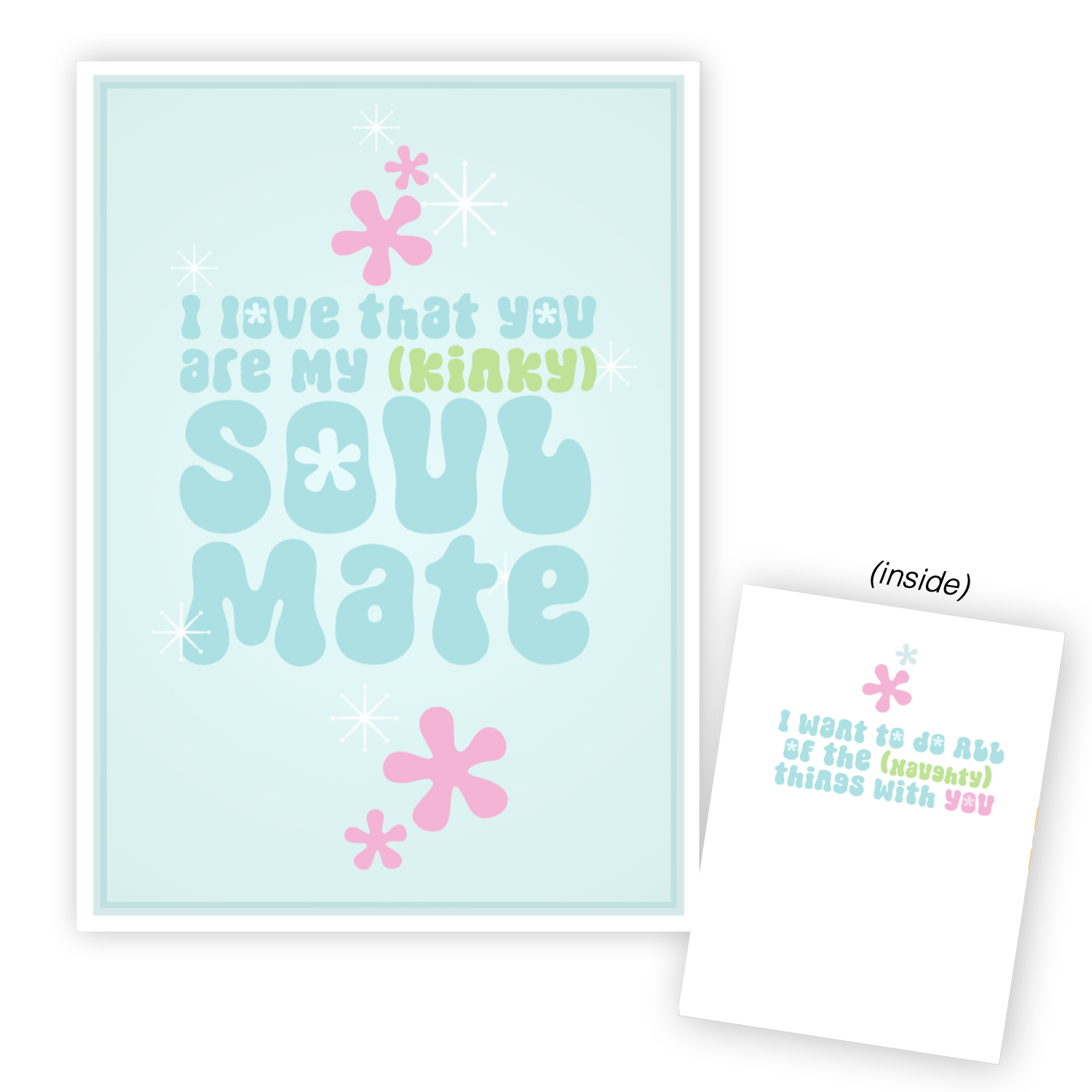 Adults Only Greeting Card - You Are My Kinky Soulmate