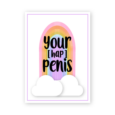 Adults Only Greeting Card - Your (hap)Penis is My (hap)Penis