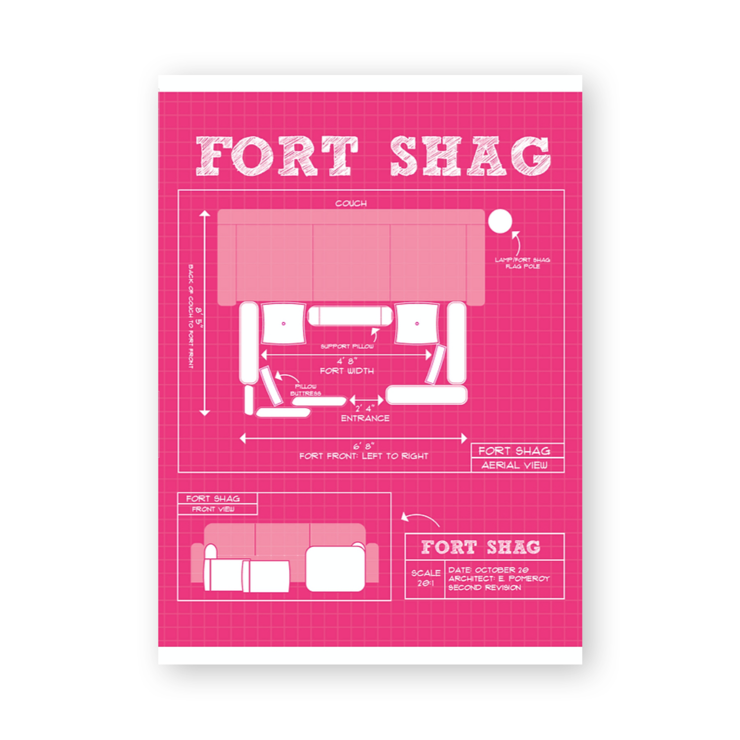 Adults Only Greeting Card - Fort Shag