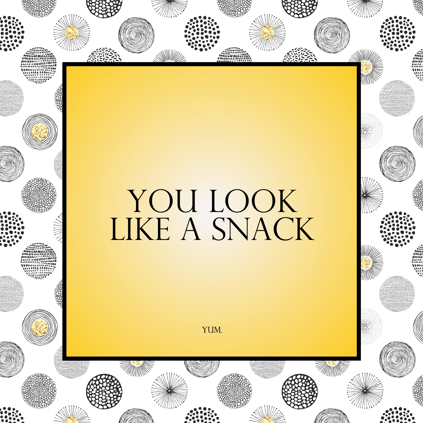 Trinket Tray 6x6 Naughty - You Look Like a Snack....yum