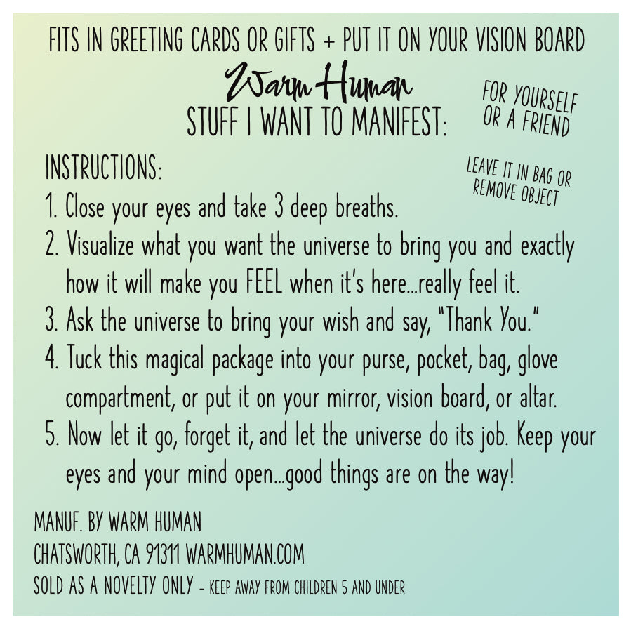 Stuff I Want To Manifest : To Indulge My Wanderlust