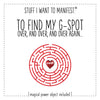 Stuff I Want To Manifest: To Find My G-Spot