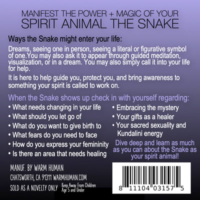 Manifest the Power + Magic of Your Spirit Animal : The Snake