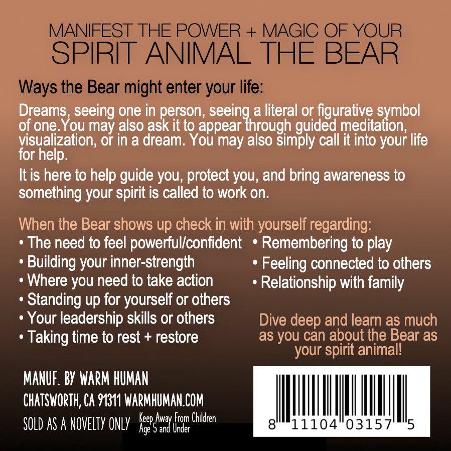 Manifest the Power + Magic of Your Spirit Animal : The Bear