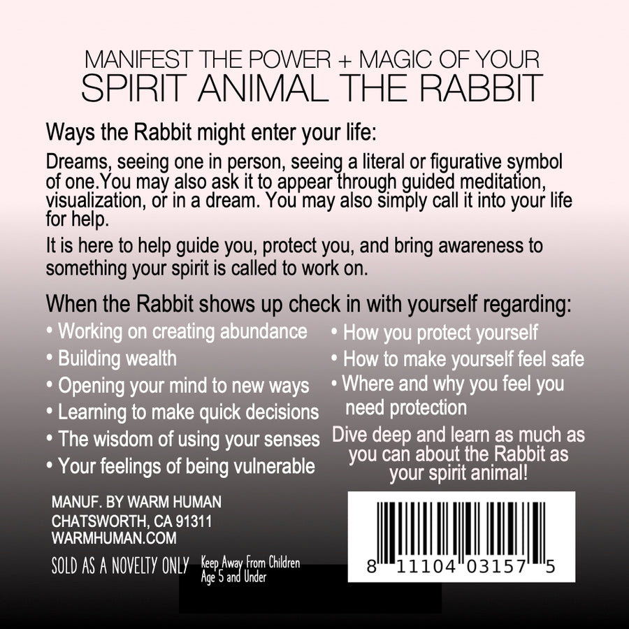 Manifest the Power + Magic of Your Spirit Animal : The Rabbit