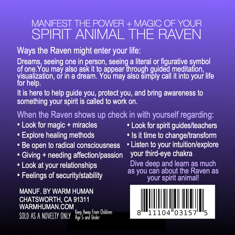 Manifest the Power + Magic of Your Spirit Animal : The Raven