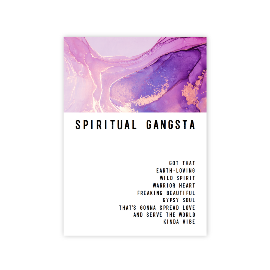 Spiritual Gangsta Mantra 4pc Sticker Sheet