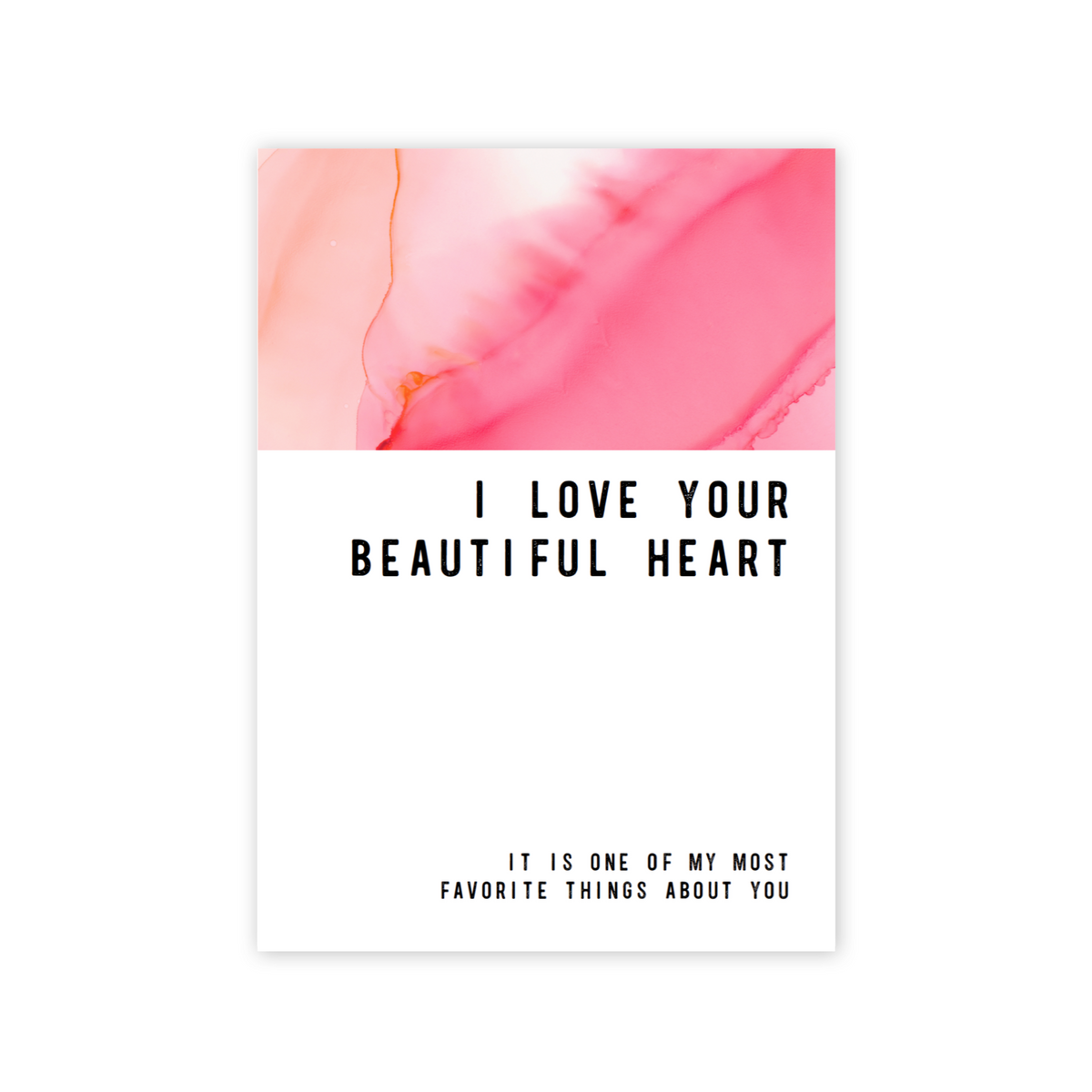 I Love Your Beautiful Heart Greeting card