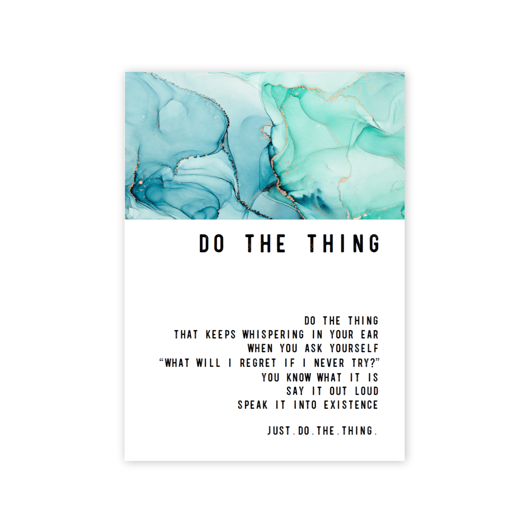 Do The Thing Greeting card