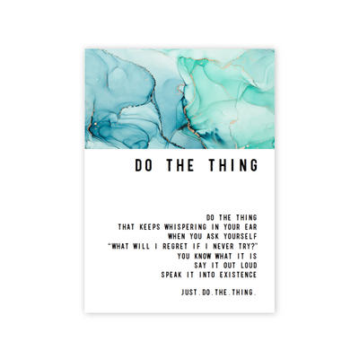 Do The Thing Greeting card