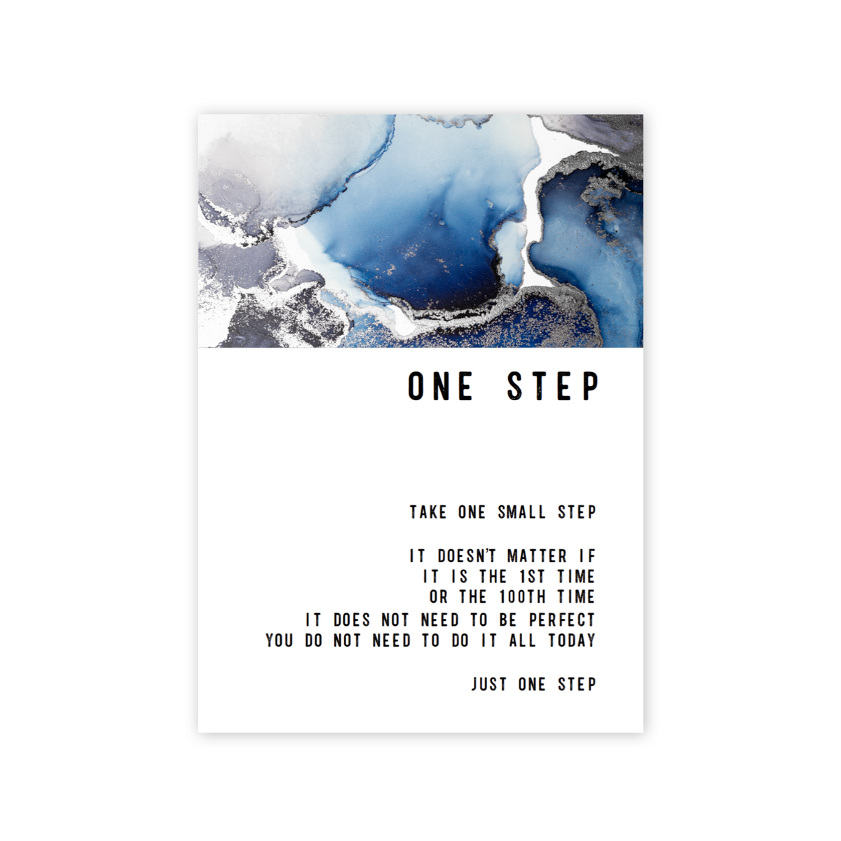 One Step Greeting card