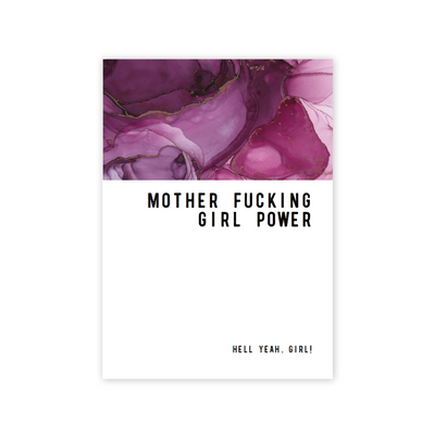 Mother Fucking Girl Power Greeting card